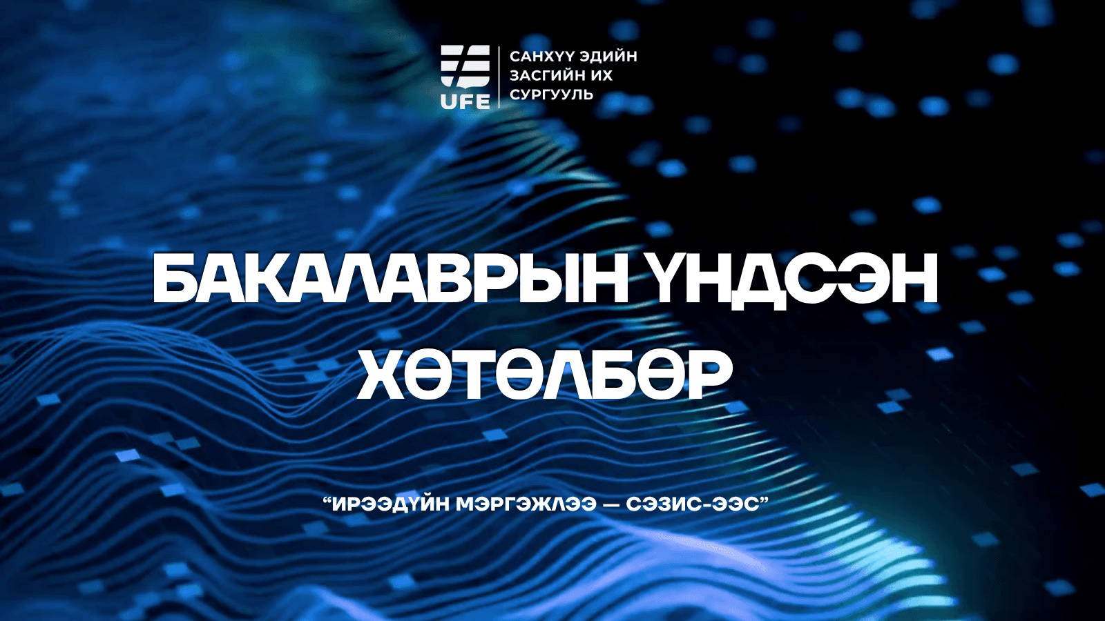 СЭЗИС-ийн Бакалаврын үндсэн хөтөлбөрийн танилцуулга